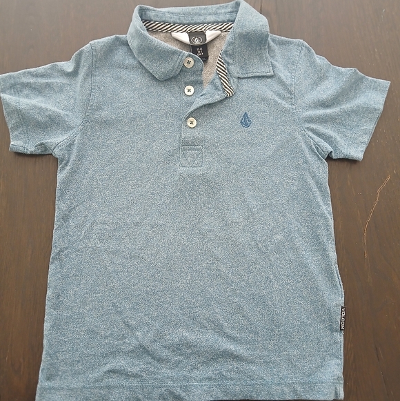 Volcom Boys Golf Polo Shirt Blue Size :4T School Preppy Polo Top Boys - Picture 4 of 6